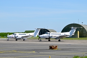 AA BE350 KING AIR 1018 F-RACG VADOR & CAEA BE350 F-HBTT 2026-03-27 13-12-47